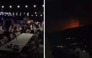 Η Πάρος καιγόταν και το πανηγύρι συνεχιζόταν κανονικά – Βίντεο