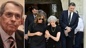 Στέφανος Μάνος: Το τελευταίο «αντίο» από οικογένεια, φίλους...