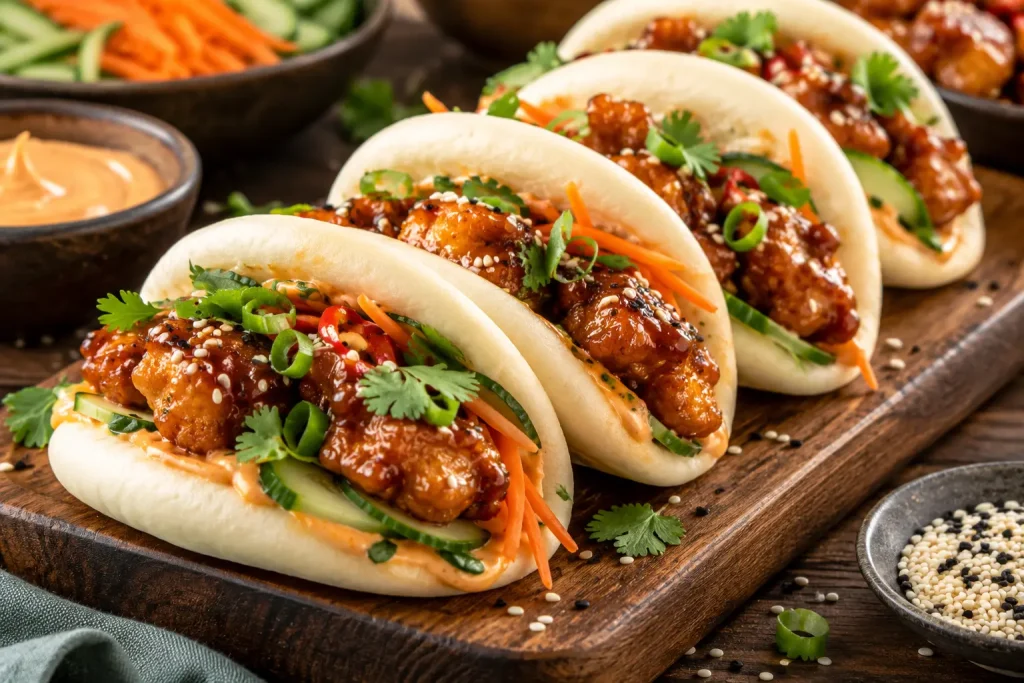 Bao buns με τραγανό κοτόπουλο: Η street food συνταγή που θα λατρέψεις