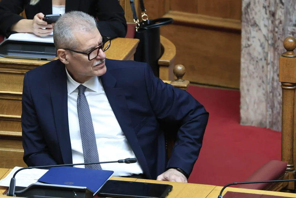 ΒΟΥΛΗ. ΣΥΝΕΔΡΙΑΣΗ ΤΗΣ ΟΛΟΜΕΛΕΙΑΣ ΤΗΣ ΒΟΥΛΗΣ ΓΙΑ ΤΟ ΣΧΕΔΙΟ ΝΟΜΟΥ ΚΛΙΜΑΤΙΚΗΣ ΚΡΙΣΗΣ ΚΑΙ ΠΟΛΙΤΙΚΗΣ ΠΡΟΣΤΑΣΙΑΣ / ΕΚΛΟΓΗ ΑΝΤΙΠΡΟΕΔΡΟΥ ΑΠΟ ΤΗ ΠΕΜΠΤΗ ΣΕ ΔΥΝΑΜΗ ΚΟΙΝΟΒΟΥΛΕΥΤΙΚΗ ΟΜΑΔΑ (ΓΙΩΡΓΟΣ ΚΟΝΤΑΡΙΝΗΣ / EUROKINISSI)