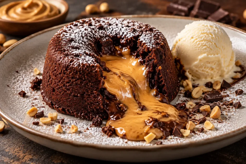 Lava Cake Σοκολάτας: Η ρευστή καρδιά φιστικοβούτυρου που θα σε τρελάνει